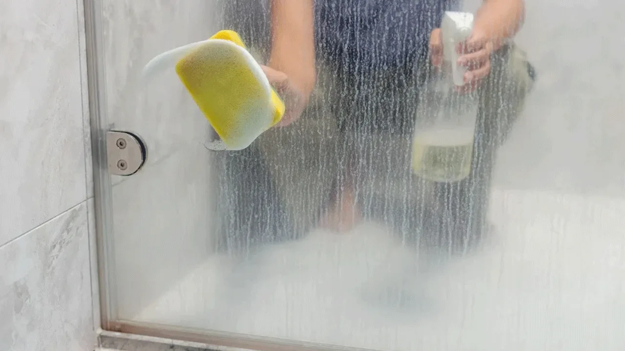 Kuinka puhdistaa suihkuseinä kalkkikerrostumasta helposti ja nopeasti sitruunan ja pergamenttipaperin avulla.